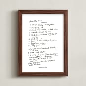 "Your Text: Custom Print " - Custom Print in Black by Minted - Framed