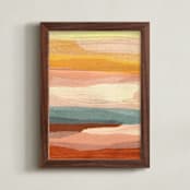 "tissue desert" - Art Print in Rust by Carrie Moradi - Framed