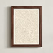 "Broadleaf" - Art Print in Warm Sand by Emily Kariniemi - Framed