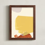 "Shift" - Art Print in gold by sue prue - Framed