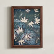 "Reverie I" - Art Print in Lake Teal by Courtney Crane - Framed