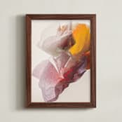 "La Fleur I" - Art Print in Taupe by Karen Kardatzke - Framed