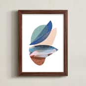 "tropical flora" - Art Print in rainbow by Carrie Moradi - Framed