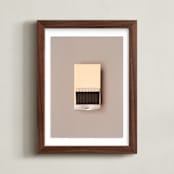 "Unstruck Silver" - Art Print in Color Match Silver by Andrew McClintock - Framed