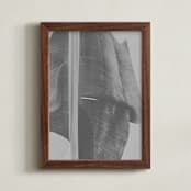 "rainforest leaf" - Art Print in steel grey by Alicia Abla - Framed