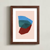 "paper space II" - Art Print in rocket pop by Carrie Moradi - Framed