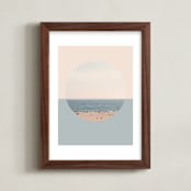 "Endless Horizon" - Art Print in White by Kimberly Young - Framed