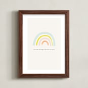 "You Make Me Happy" - Art Print in White by Joyce Pinheiro - Framed