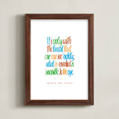 "See It With Your Heart" - Art Print in Eggshell White by Irina Nosova - Framed