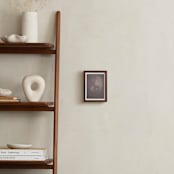 "Hazed Florals 1" - Art Print in Dusty Burgundy by Baumbirdy - In a Room