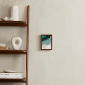 "Rippling Fields II" - Art Print in sea foam by Carrie Moradi - In a Room