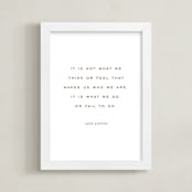 "Your Quote: Portrait Orientation Custom Print" - Custom Print in Rustique by Minted - Framed