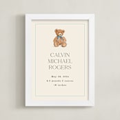 "Baby's Bear: Custom Print" - Custom Print in Frost by Becky Nimoy - Framed