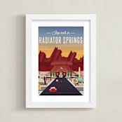 "Stop Over In Radiator Springs" - Art Print in Desert by Erica Krystek - Framed