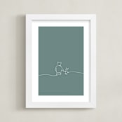 "A Simple Stroll" - Art Print in Forest by Britt Mills - Framed