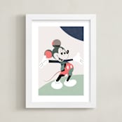 "The one and only" - Art Print in Green by Maja Cunningham - Framed