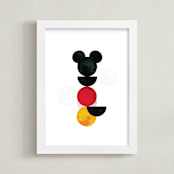 "minimalist" - Art Print in Coal by Anna Joseph - Framed