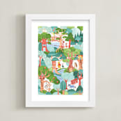"Hundred Paper Woods" - Art Print in Forest by Sarah Knight - Framed