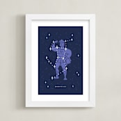 "Disney's Hercules Stars Are Born" - Art Print in Pruple by Rebecca Smith - Framed