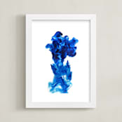 "Taihu stone" - Art Print in lapis lazuli by Yuke Li - Framed