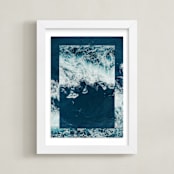 "Waves 1" - Art Print in Marine by lulu and isabelle - Framed