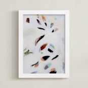 "Spring Thaw II" - Art Print in Ivory by Kayla King - Framed