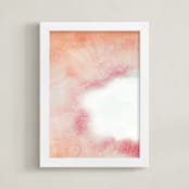 "Agate" - Art Print in Rose Quartz by Erin Deegan - Framed