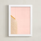 "A Balanced Arch II" - Art Print in Creamy Pink by Lisa Sundin - Framed