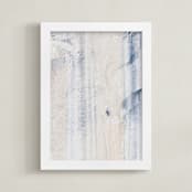 "El Capitan" - Art Print in Stone Blue by Mike Sunu - Framed
