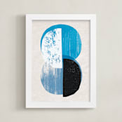 "moody moons" - Art Print in Moonlight by Sumak Studio - Framed