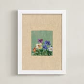 "Cluster" - Art Print in Jadeite Green by Brittany Smith - Framed