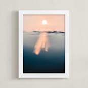 "Through" - Art Print in blush by Kamala Nahas - Framed
