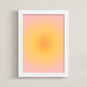 "Soft Sun" - Art Print in Sunrise by Emili Alfieri - Framed