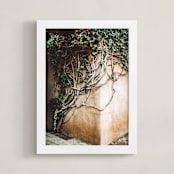 "Hold On" - Art Print in ivy by Janet Cruz - Framed