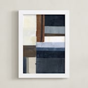 "Maverick" - Art Print in marine by Sara Hicks Malone - Framed