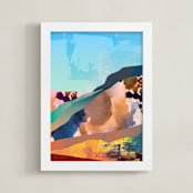 "Nature is good 2" - Art Print in Rainbow by Mojca Dolinar - Framed