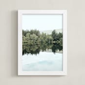 "Mirror Mirror I" - Art Print in Lake by lulu and isabelle - Framed