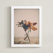 "Magnolia" - Art Print in Sepia by Melinda Denison - Framed