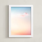 "Rainbow Sky II" - Art Print in Rainbow by Kamala Nahas - Framed