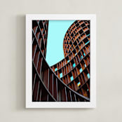 "Linjer in Color" - Art Print in Steel by Kate Baird - Framed