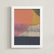 "Setting Light I" - Art Print in Sunset by Molly Lloyd - Framed