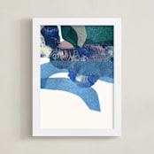 "sea spinning" - Art Print in Cobalt by Carrie Moradi - Framed