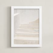 "Structural I" - Art Print in Stone by Jacquelyn Sloane Siklos - Framed
