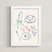"Dawn & Dusk Delights 1" - Art Print in Cotton by Cass Loh - Framed