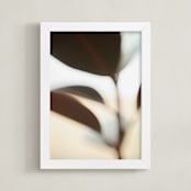 "ficus I" - Art Print in Cream by Anastasia Makarova - Framed