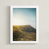 "Great Rift Valley II" - Art Print in Teal and Orange by David Michuki - Framed