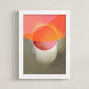 "Uncover" - Art Print in Sunset by Anna Joseph - Framed