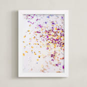 "Kaleidoscope Petals" - Art Print in Blackberry Lemonade by Karly Rose Sahr - Framed