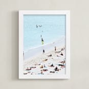 "If You Steal My Sunshine #2" - Art Print in Ocean Blue by Summer Strauch - Framed