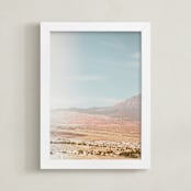 "On the Horizon No 2" - Art Print in Sky by Shawna Urban - Framed
